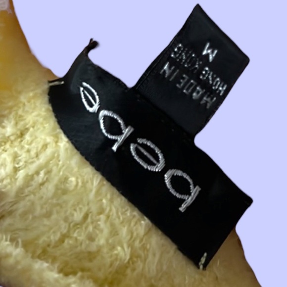 Bebe Swarovski long sleeve baby fur top crystals yellow y2k rare fuzzy sweater - Picture 5 of 7